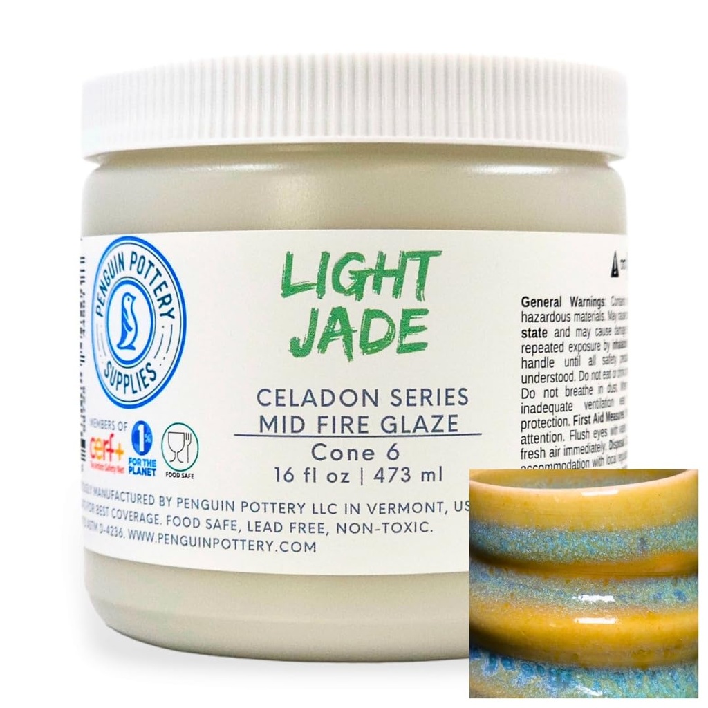 [PP-GZ-MH-303] Penguin Pottery - Specialty Series - Light Jade (Pint | 16 fl.oz | 473 ml)