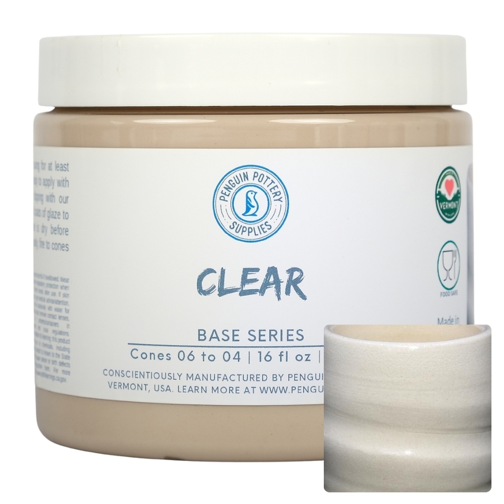 Penguin Pottery - Base Series - Clear (Pint | 16 fl.oz | 473 ml)