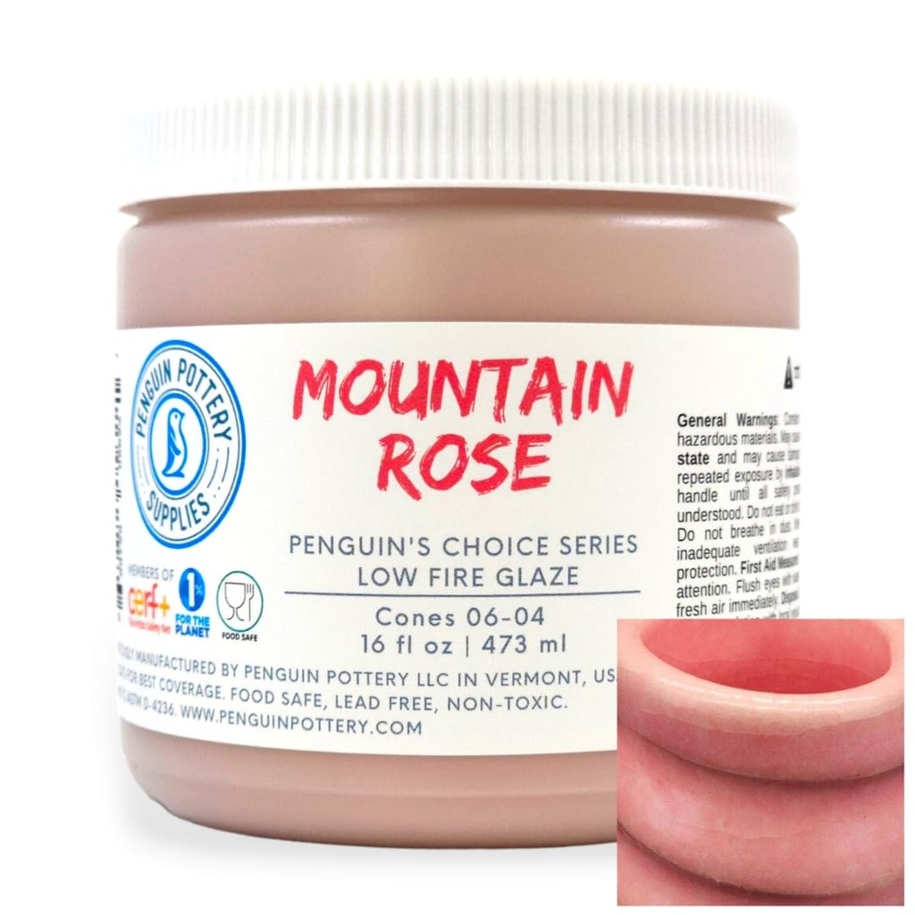 Penguin Pottery - Penguin's Choice Series - Mountain Rose (Pint | 16 fl.oz | 473 ml)