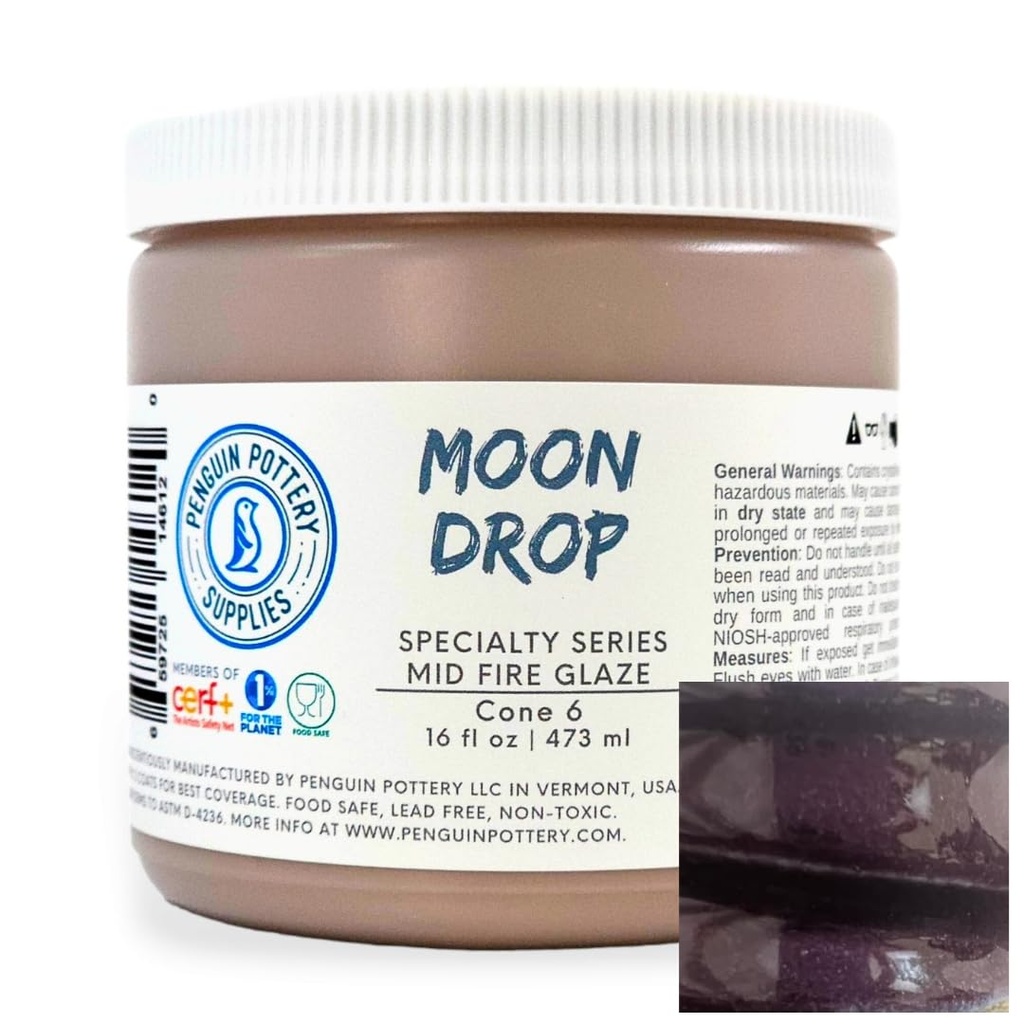 [PP-GZ-MH-321] Penguin Pottery - Specialty Series - Moon Drop (Pint | 16 fl.oz | 473 ml)