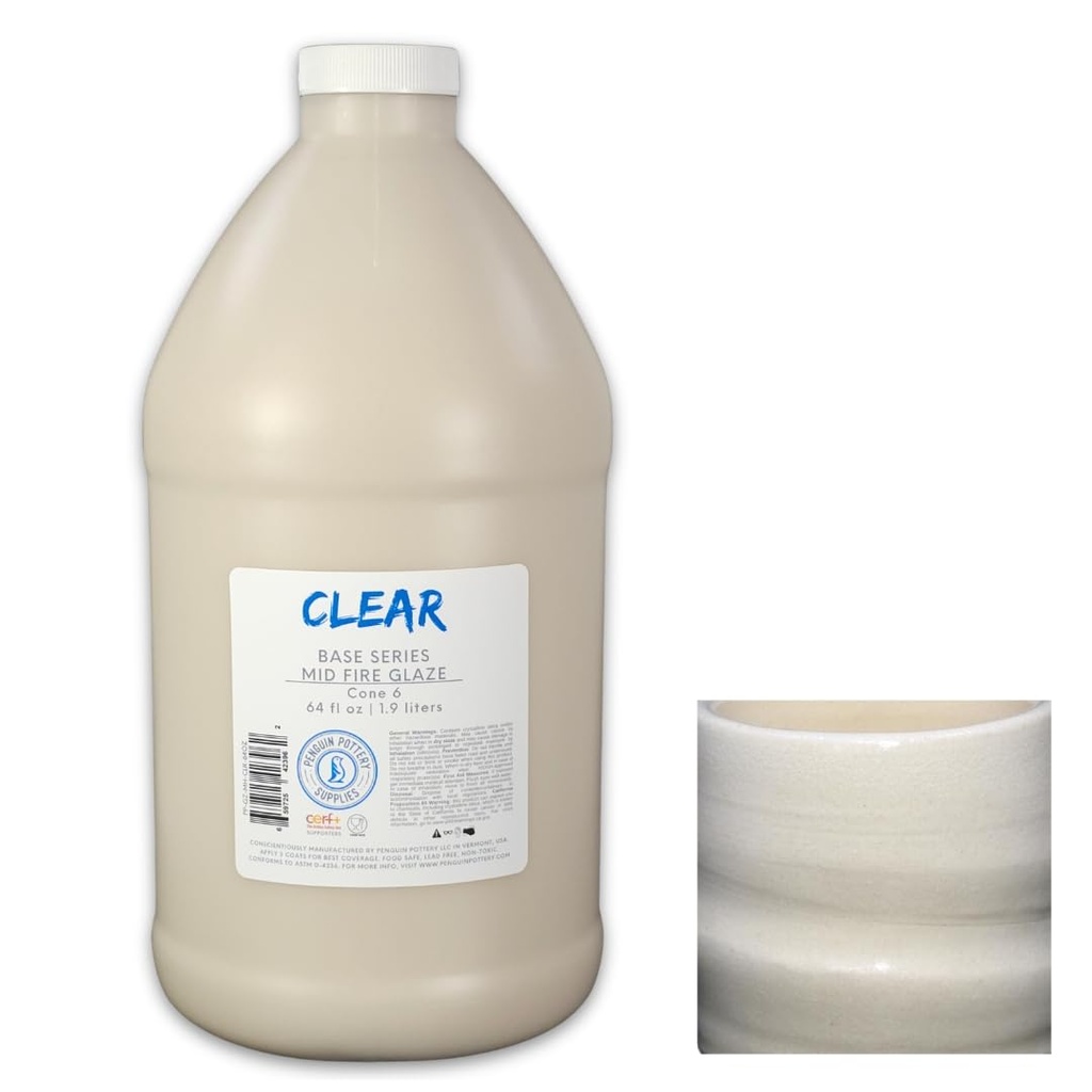 Penguin Pottery - Base Series - Glossy Clear (1/2 Gal | 64 fl.oz | 1.9 l)