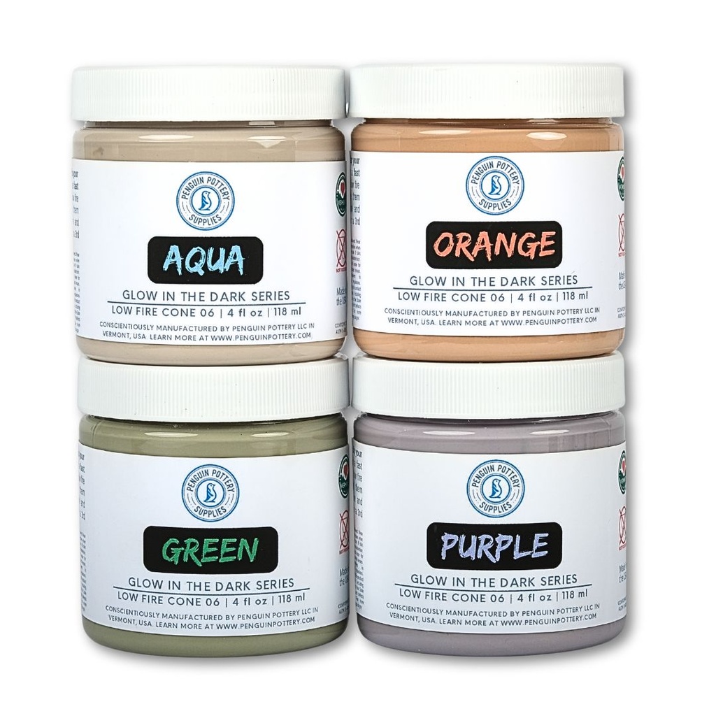 Penguin Pottery - Glow in The Dark - Set 1