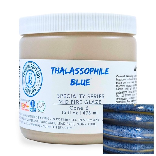 [PP-GZ-MH-306] Penguin Pottery - Specialty Series - Thalassophile Blue (Pint | 16 fl.oz | 473 ml)