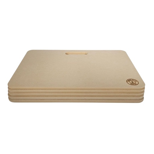 [PP-TL-BOARD-12-18-SET5] Penguin Pottery - School Pack - Set of 5 - Portable Clay Wedging Board with Built-in Handle / Small (12" x 18")