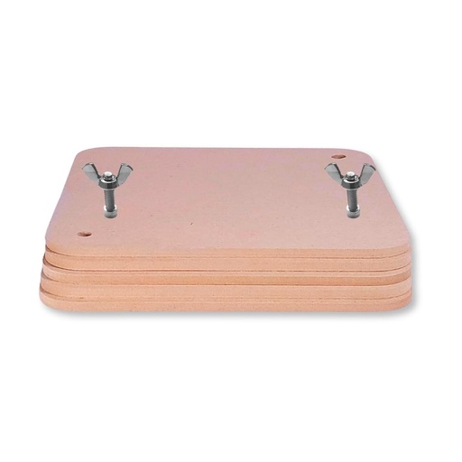 [PP-BATS-SQ9-WH] Penguin Pottery - 9" Square Bat (wholesale)