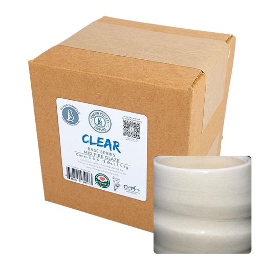 [PP-GZ-MH-CLR-DRY-3LB] Penguin Pottery - Base Series - Glossy Clear (3 Lbs | 1.4 kg)