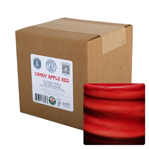 [PP-GZ-MH-269-DRY-3LB] Penguin Pottery - Celadon Series - Candy Apple Red (Dry | 3 lbs | 1.4 kg)